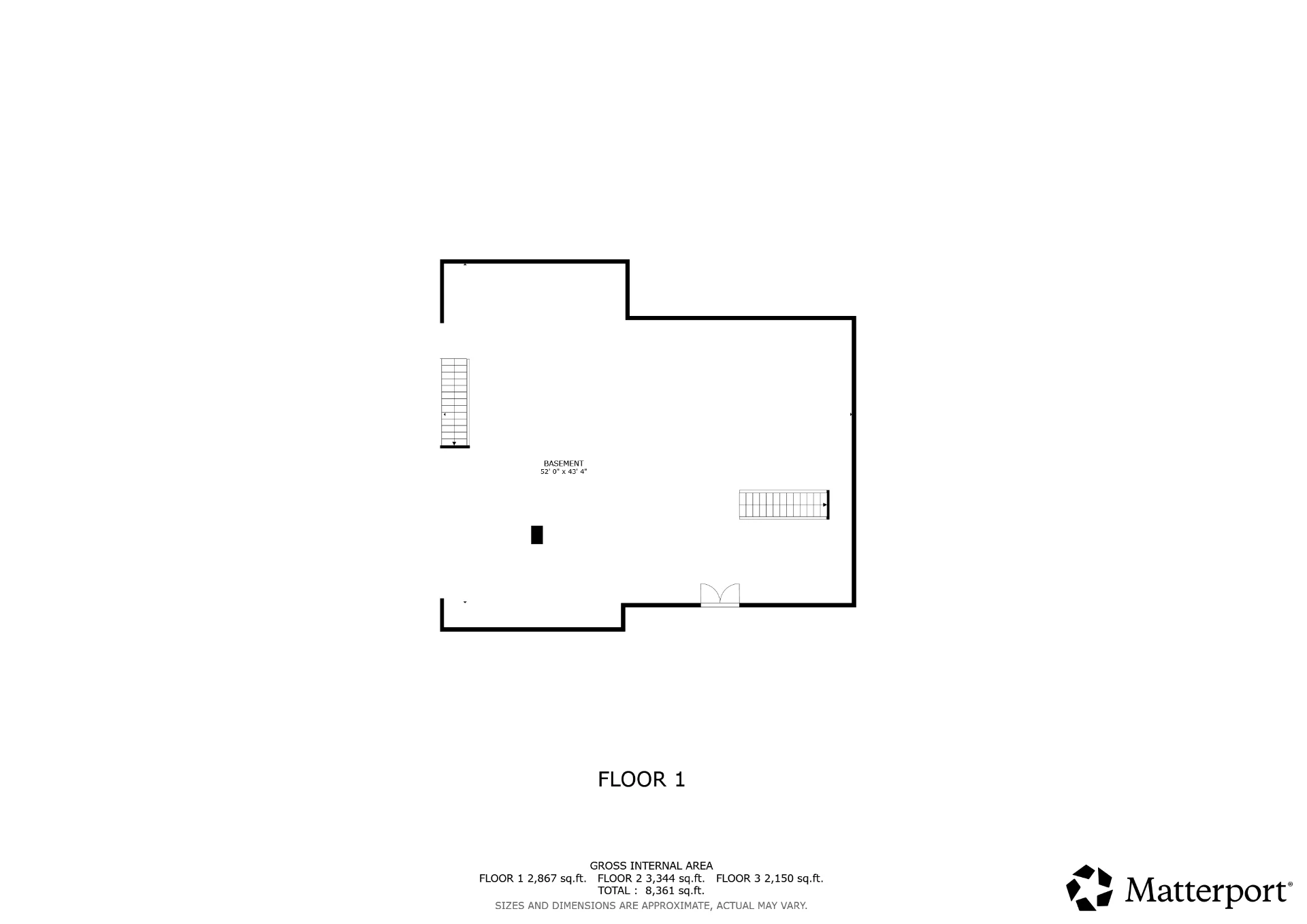 Basement floor plan