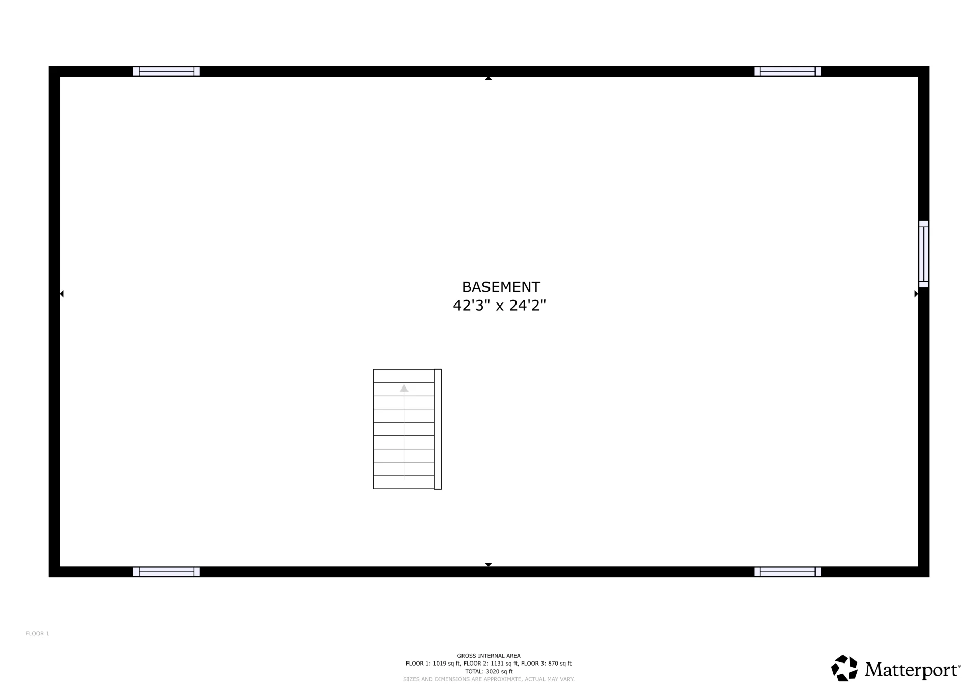 Basement floor plan