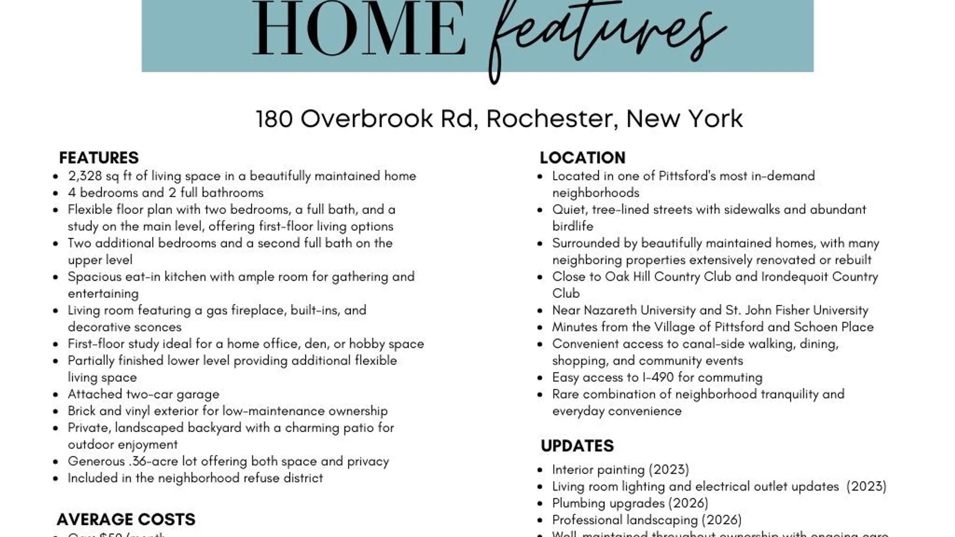 Property at 180 Overbrook Road, Pittsford, NY 14618 35