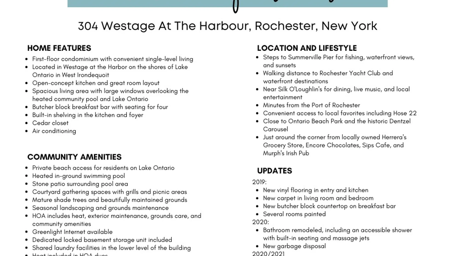 Property at 304 Westage At The Harbour, Irondequoit, NY 14617 38