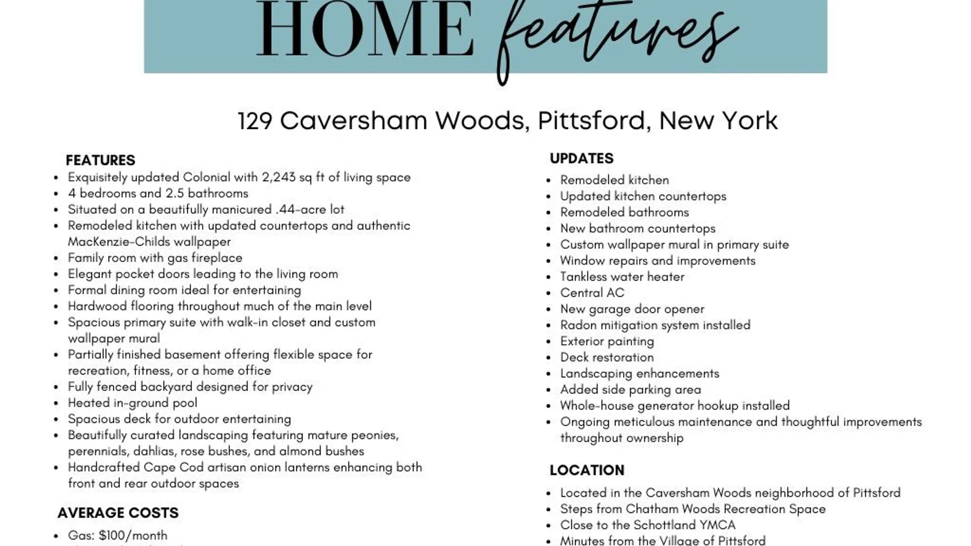 Property at 129 Caversham Woods, Pittsford, NY 14534 41